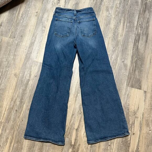Old Navy Jeans Extra High Rise Sky-Hi Wide Leg Womens Size 2 Maya - Picture 9 of 9